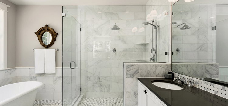 bathroom shower door installation in Jasmine Estates