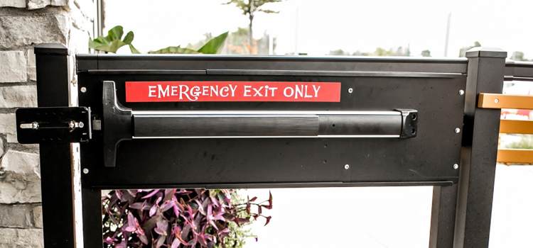 emergency push bar installation in Jasmine Estates